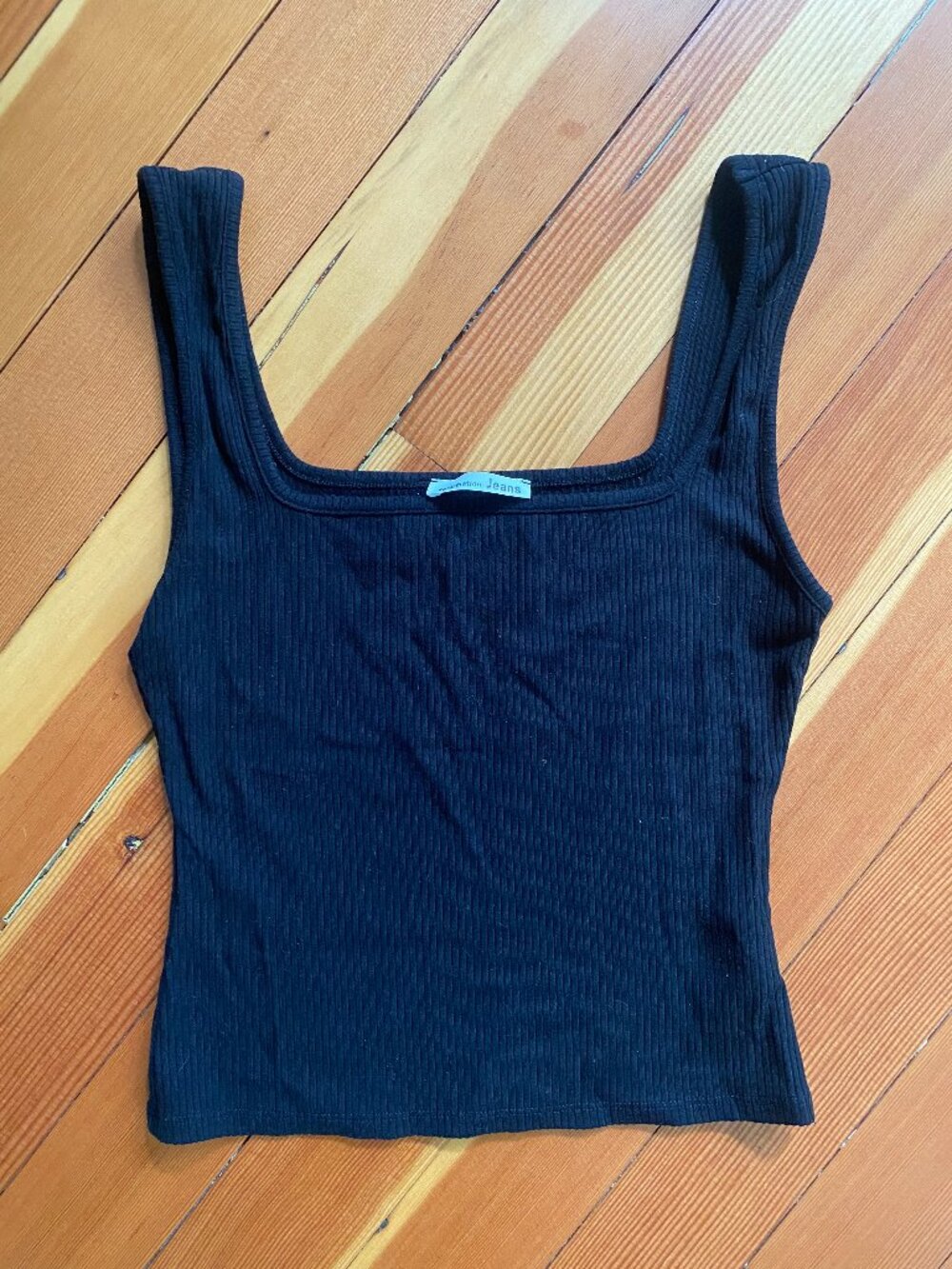 Reformation Ribbed Black Tank - Size S